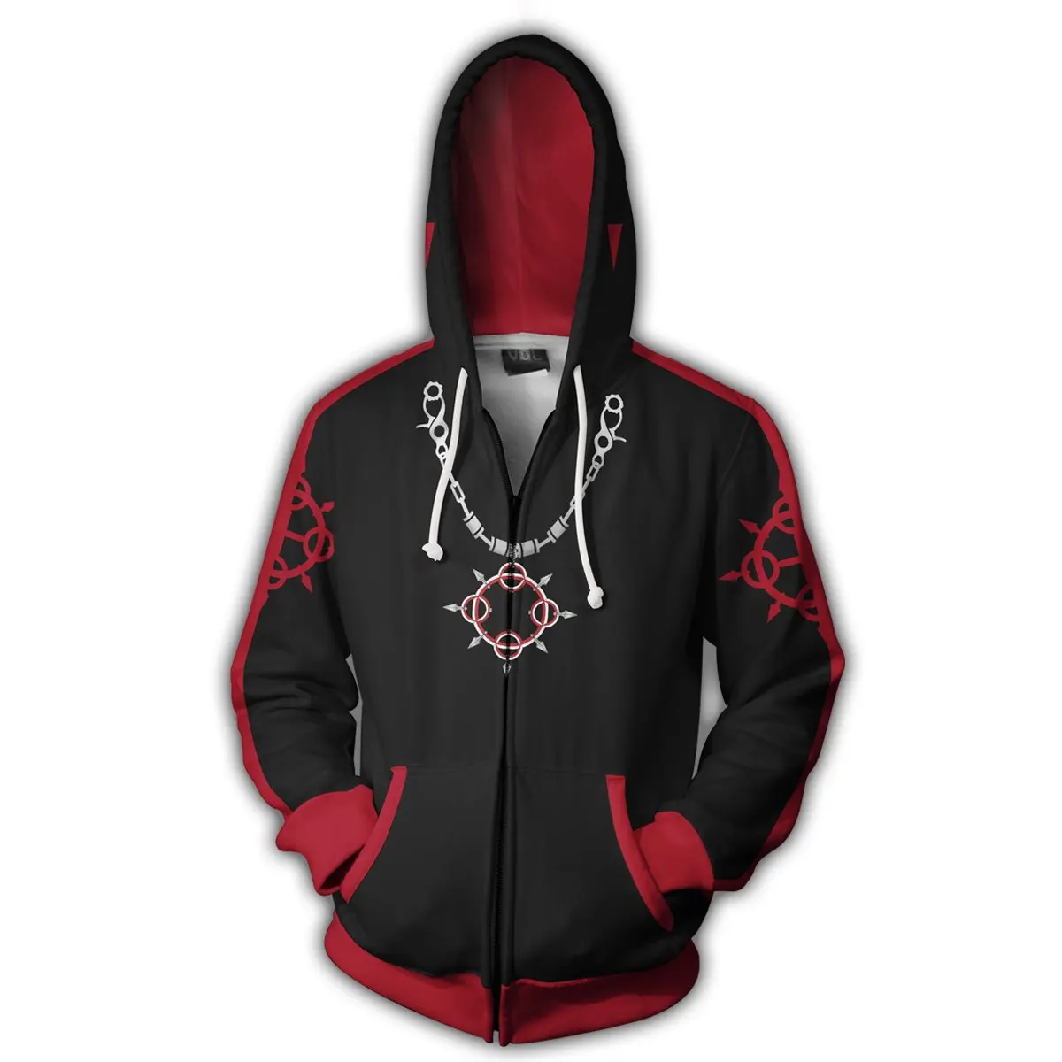 

Anime Kingdom Hearts Sweatshirts Men and Women Blue Zipper Hoodies Sora 3d Print Hooded Jacket for Boys Harajuku Streetwear