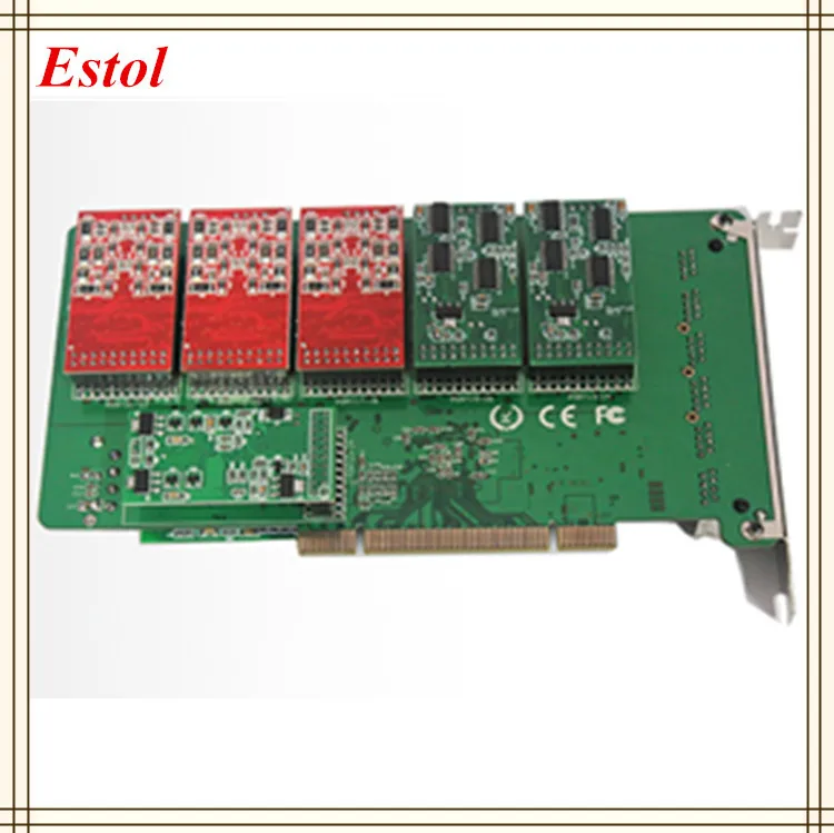 Горячие продажи 20 портов pci-express звездочка FXO FXS карты Elastix Trixbox freeSWITCH УАТС