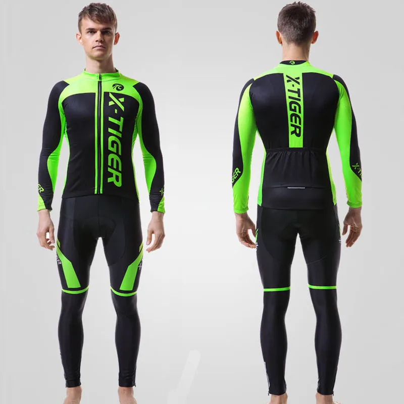 Online X tiger invierno ciclismo Jersey conjunto de lana térmica ropa de Ciclismo MTB ropa de bicicleta mantener caliente montaña ropa para ciclismo traje
