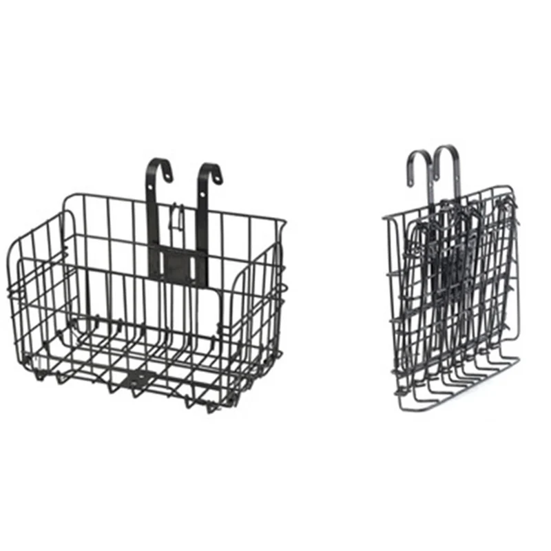 

Bicycle Basket Road MTB Cycling Front Rear Foldable Handlebar Basket Box Bicycle Top Tube Frame Front Bag Aluminum Alloy