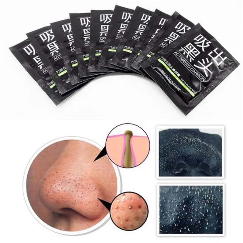 

Bioaqua Blackhead Masks Nose Face Care Cleaning Charcoal Peel Off Mask Acne Black Head Dots Remover Face Skin Mud Facial Care