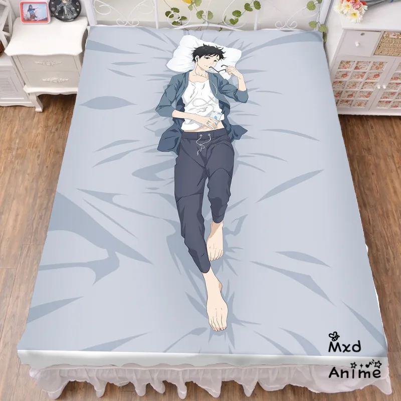 

Japanese Anime YURI!!! on ICE Bed sheet Throw Blanket Bedding Coverlet Cosplay Gifts Flat Sheet cd051