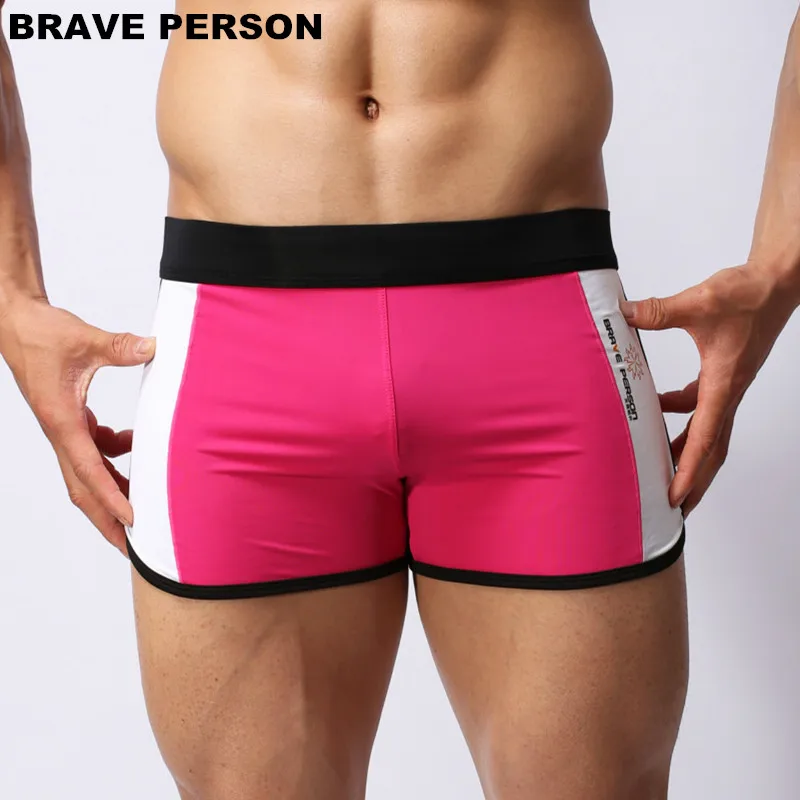 BRAVE PERSON Summer Hot Shorts Men Beachwear Shorts Men Sportwear Beach Board Shorts Smooth Soft Shorts Men Swim Trunks — view 5