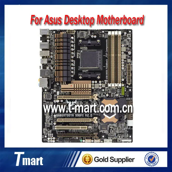 100% working desktop motherboard for asus SABERTOOTH 990FX R2.0 Socket AM3+ DDR3 mainboard fully tested