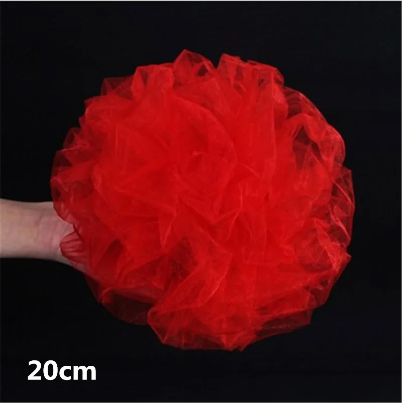 Yarn Flower Ball Wedding Supplies Wedding Room And Road Lead Stair Handrail Decoration Snow Yarn Indoor Pull Flowers qq047 (7)