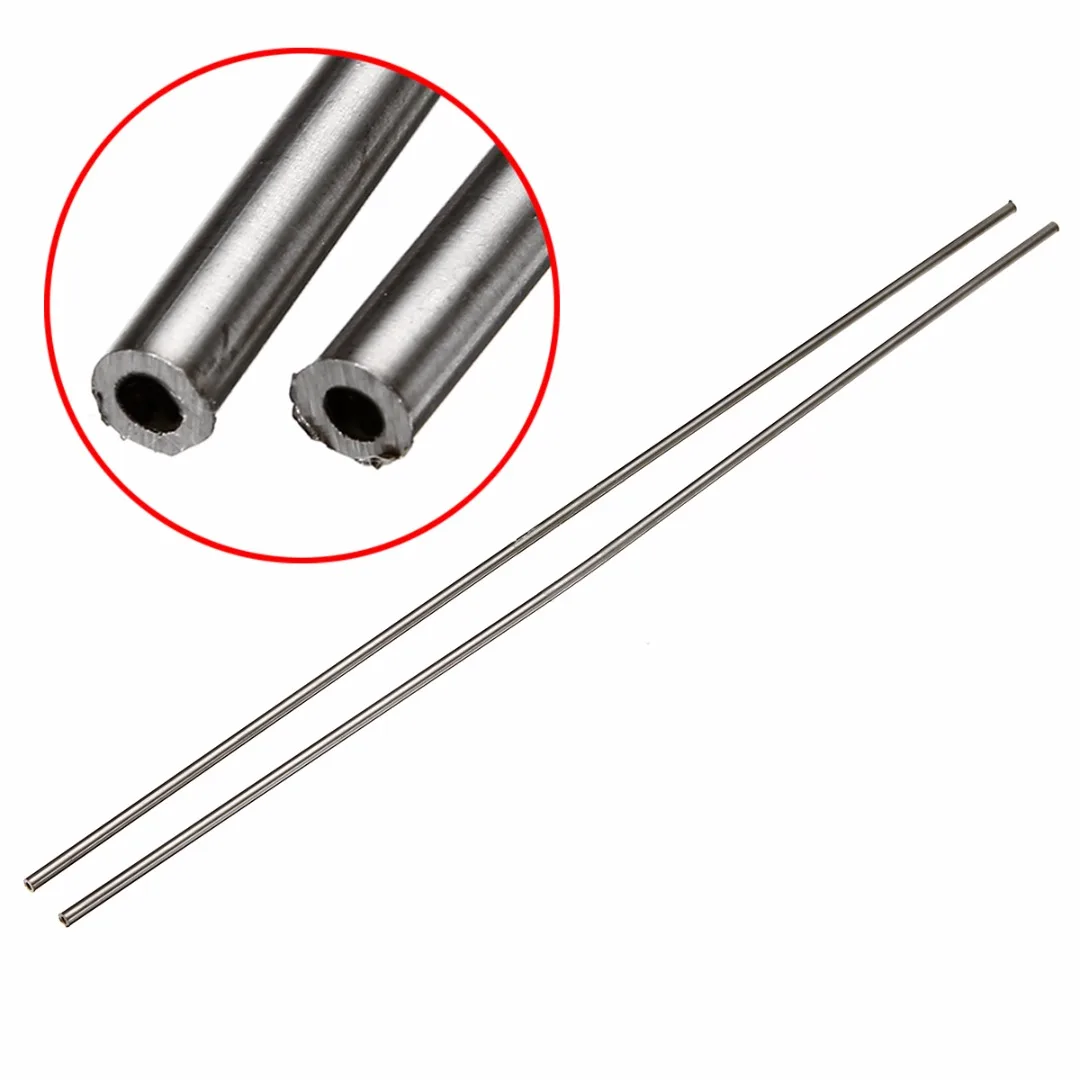 2pcs High Hardness Capillary Tube Tubing 304 Stainless Steel OD 5mm ID 3mm Length 500mm