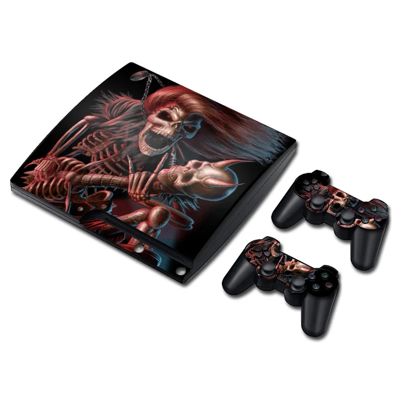 

China suppliers decal skin cover Sticker vinyl pvc For Sony Playstation 3 Slim console and controllers for PS3 slim
