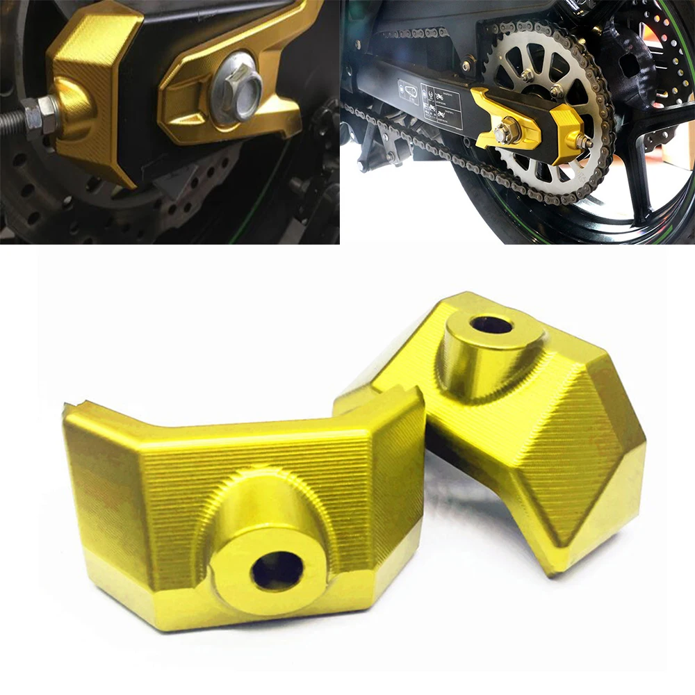 

For Kawasaki Z 800 for Kawasaki Z800 2013-2016 Motorcycle Accessories CNC Rear Fork Chain Adjuster Block Cap 6 Colors MOTO