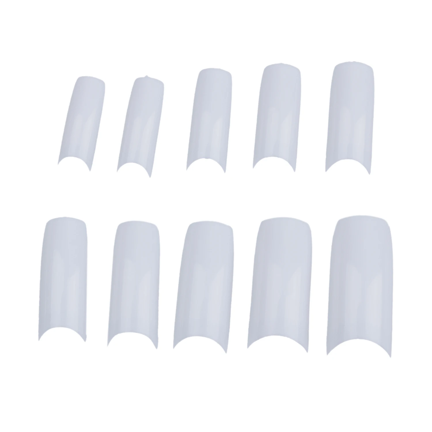 500 шт накладные ногти французский стиль акриловые искусственные ногти половинчатые белые