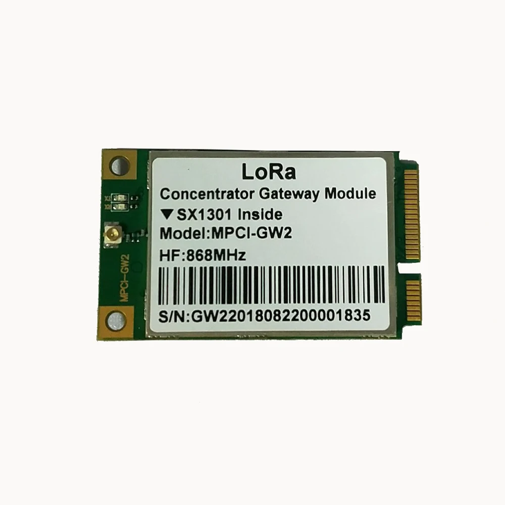 Модуль шлюза концентратора MINI PCIE LoRa LoRawan 1.0.2 на основе чипа SX1301 с SPI и интерфейсом