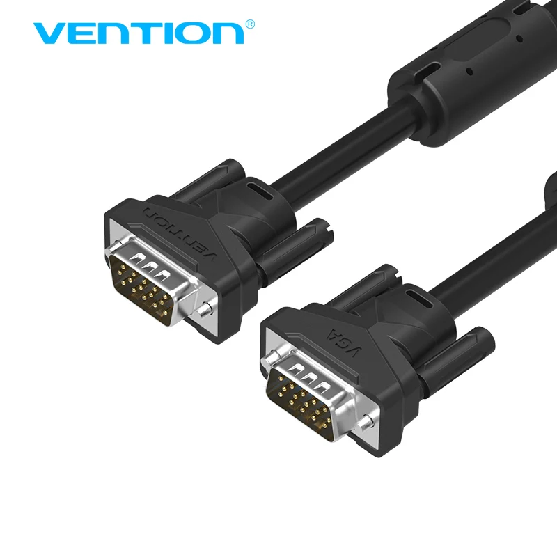 Vention VGA Cable 3+6 1m 2m 3m 5m 10m Braided Shielding VGA To VGA