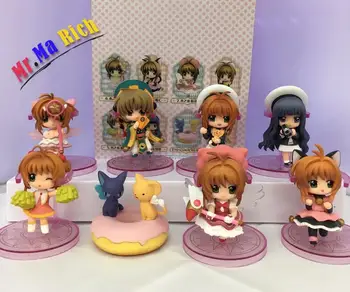 

8pcs/set Card Captor Cardcaptor Sakura Anime Cartoon Action Figure Pvc Toys Collection Figures For Friends Gifts