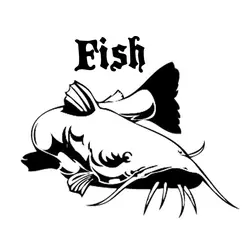 35 см рыба сом животного автомобиль-Стайлинг автомобиля Стикеры Декор виниловая наклейка