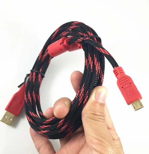 

Gold-plated Fiber 3M 10ft Male to MICRO USB 2.0 Charger Date Cable Cord Charging Lead Data for Xbox one for PS4 Playstation 4
