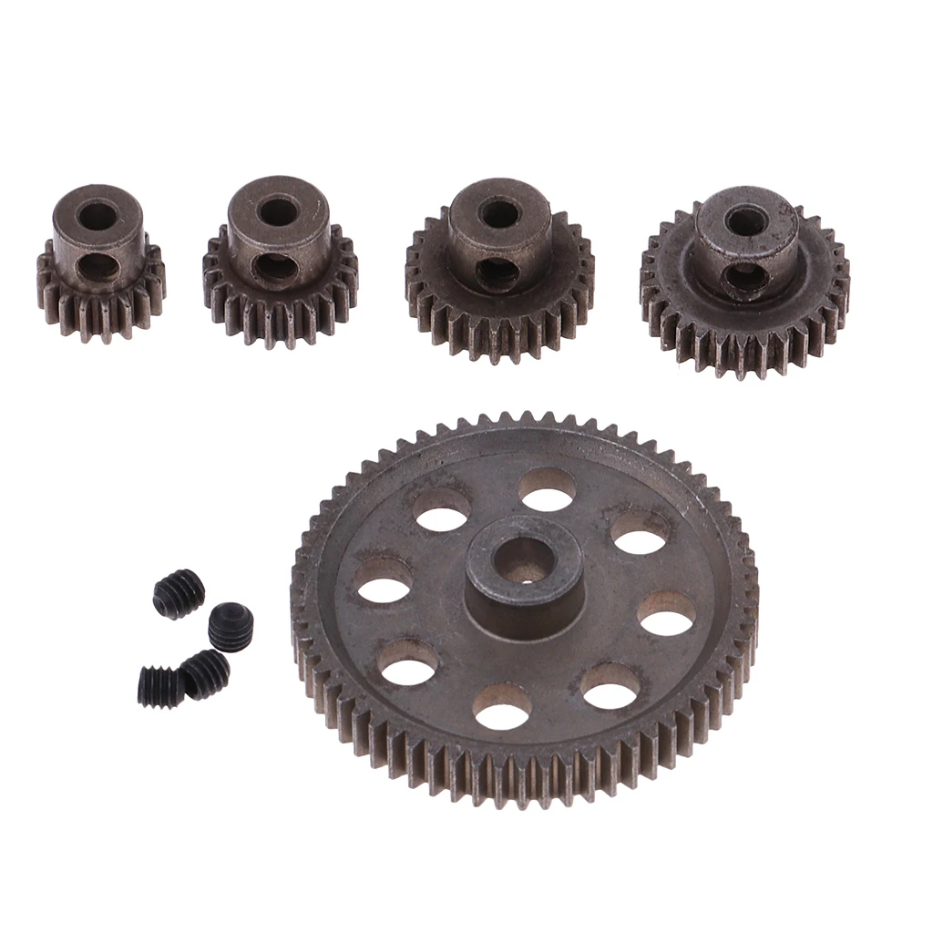 Metal Diff Main Gear 64T Motor Cogs 29/26/21/17T for HSP 1/10 On-road RC Car
