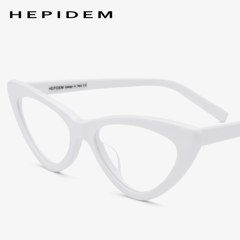 

Acetate Optical Eyeglasses Frame Women Brand Designer Cat Eye Prescription Glasses 2019 New Ladies Cateye Spectacle Eyewear 9104