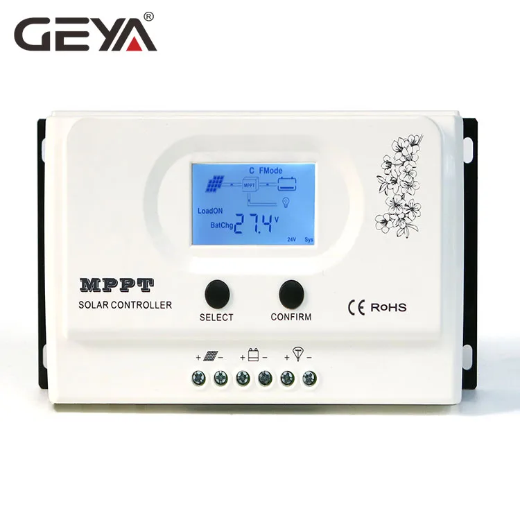 

GEYA MPPT Solar Charge Controller PV Regulator Remote Control System 15A 20A 110VDC