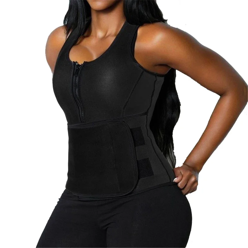 

Neoprene Sauna Belt Vest Body Shaper Slimming Waist Trainer Hot Shaper Fashion Shapewear Adjustable Slimming Belt Weight Loss