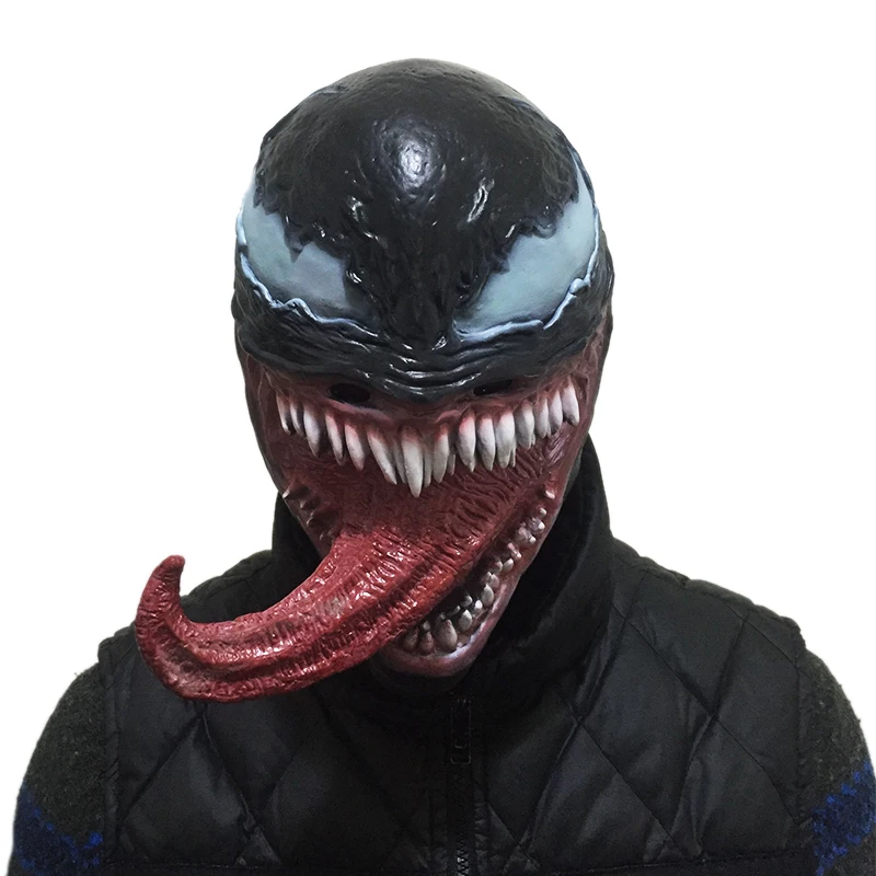 2/style Venom маска для косплея реквизит Эдварда эдида Брока темные маски Человека-паука латексный шлем на всю голову для женщин и мужчин Хэллоуин - Цвет: style 1