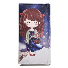 Милый женский кошелек для монет, модные женские кошельки, Дамские кошельки, карманный клатч, Длинные мешочки для денег, сумки для карт, ID держатель, Женский кошелек, сумки