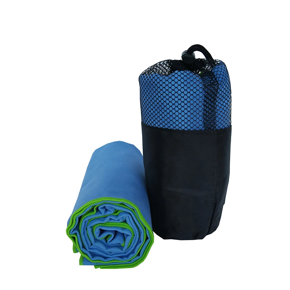 Zipsoft 2PcsLot Sports Towel With Bag Gym Beach for Adults Microfiber Swimming pool Travel Camping Hair Dryer 75x135cm NEW