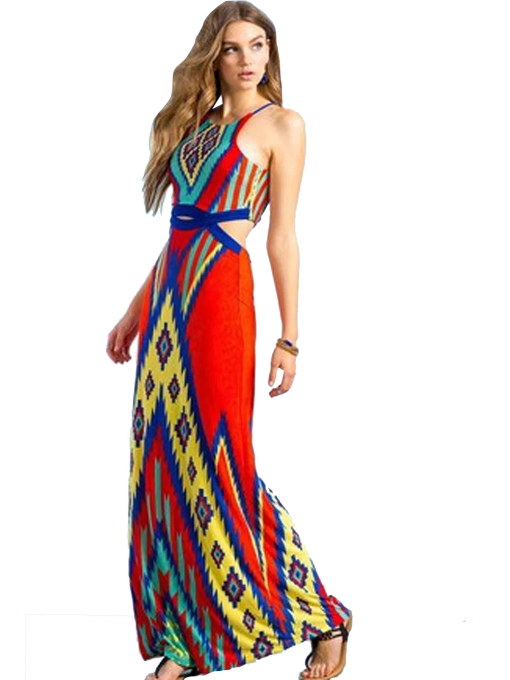 tribal maxi dress