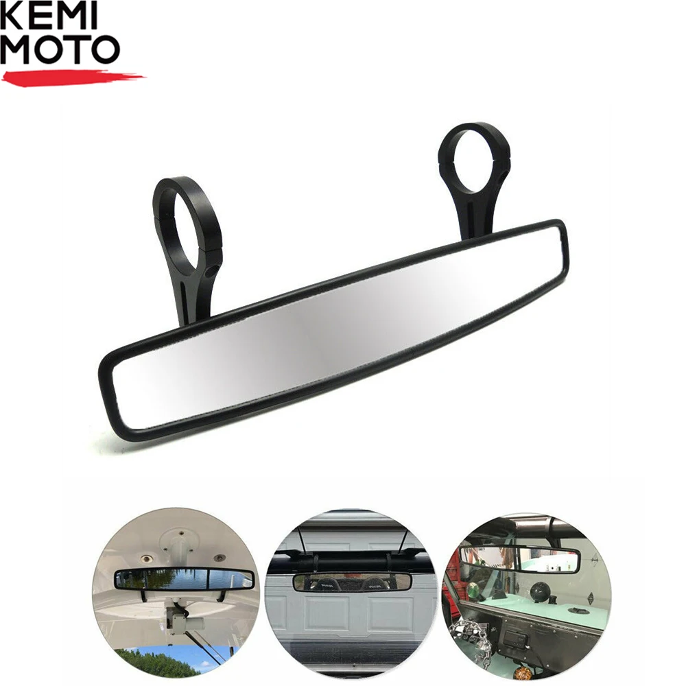 

KEMIMOTO UTV Rear View Race Mirror W/ 2" Clamp for Can Am Commander Maverick 800 1000 for POLARIS RZR XP 900 for Yamaha Viking