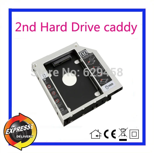 2nd SATA HDD Hard font b Disk b font Drive caddy Adapter for HP Pavilion 14