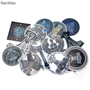 

Patchfan 14pcs Vikings Pvc Waterproof Stickers For scrapbooking Luggage Skateboard Phone Laptop Moto Bicycle Wall Guitar A0879