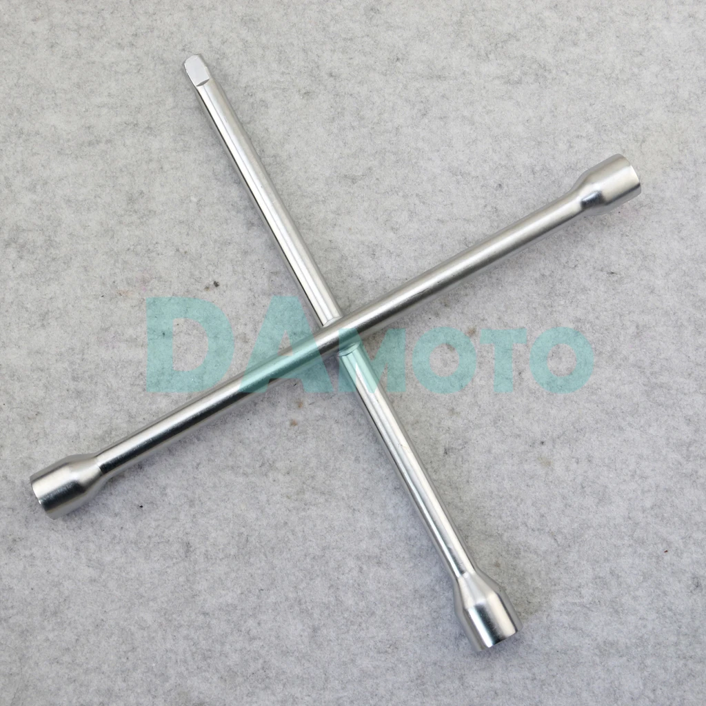

4 Way Cross Wheel Wrench Spanner Socket Car Brace Auto Automobile Motorcycle Tyre Cross Nut Wrench with 17 19 21 mm Nut Tyre
