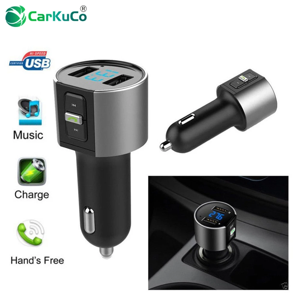 Handsfree Bluetooth Car Cigarette Lighter Kit MP3 Player Wireless FM Transmitter Bluetooth Car