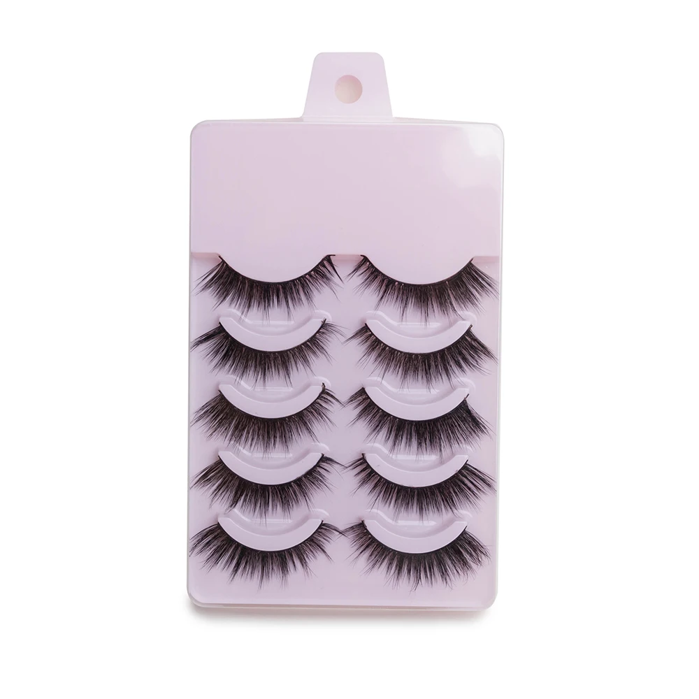 Seashine 5 PairsHot selling 3D Real Mink Eyelashes Custom Packaging Fur Lashes Handmade False Plastic Makeup | Красота и здоровье