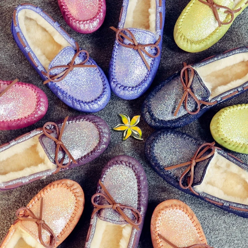 bleu gris noir pu Fourrure Confortables marron Chaud rose Laine Femelle Neige lavande Sand Rouge De 2018 Appartements En Cuir orange Bling Chaussures Véritable Femme Mère pourpre Swyivy fruit Green rose grass Green Bottes rouge 41 Ciel D'hiver VUzMqSp