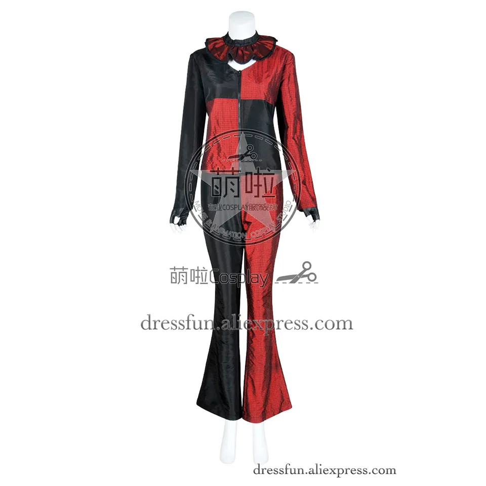 Batman Harley Quinn Cosplay Costume Full Set New Top Pants Uniform