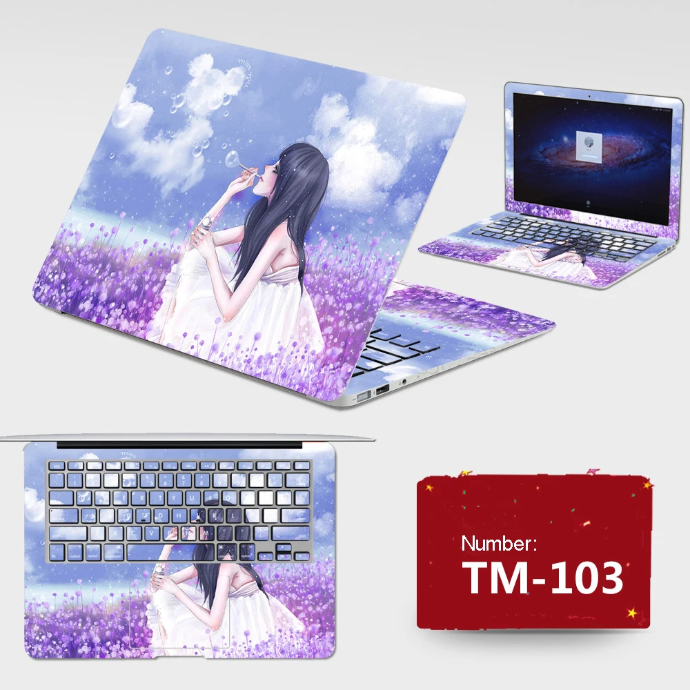 Hot ! 2017 Laptop Stickers Customize PVC Skins Vinyl Decal Sticker ABC Sides+Keys+Key Interstice Stickers For lenovo SR1000 Case
