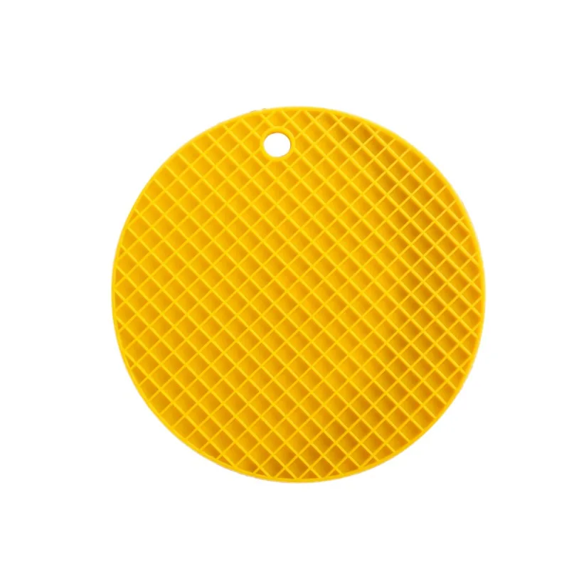 Коврик для стола, твердый коврик для кухни, нескользящий коврик для кухни, принадлежности для украшения дома, жаростойкие термостойкие подставки, коврик для чашки - Цвет: Цвет: желтый