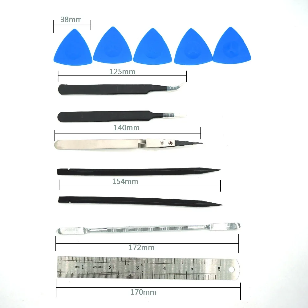 82 в 1 Набор прецизионных инструментов для ремонта мобильного телефона, Сумка с пинцетом/Набор для открывания/отвертка для iPhone 6S 5S для iPad 4