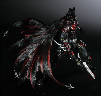 

Play Arts Kai Bat Man NO 1 Bat-man Figure Red Edition Bruce Wayne 25cm Variant Play Art KAI PVC Action Figure Doll Toys Kid Gift