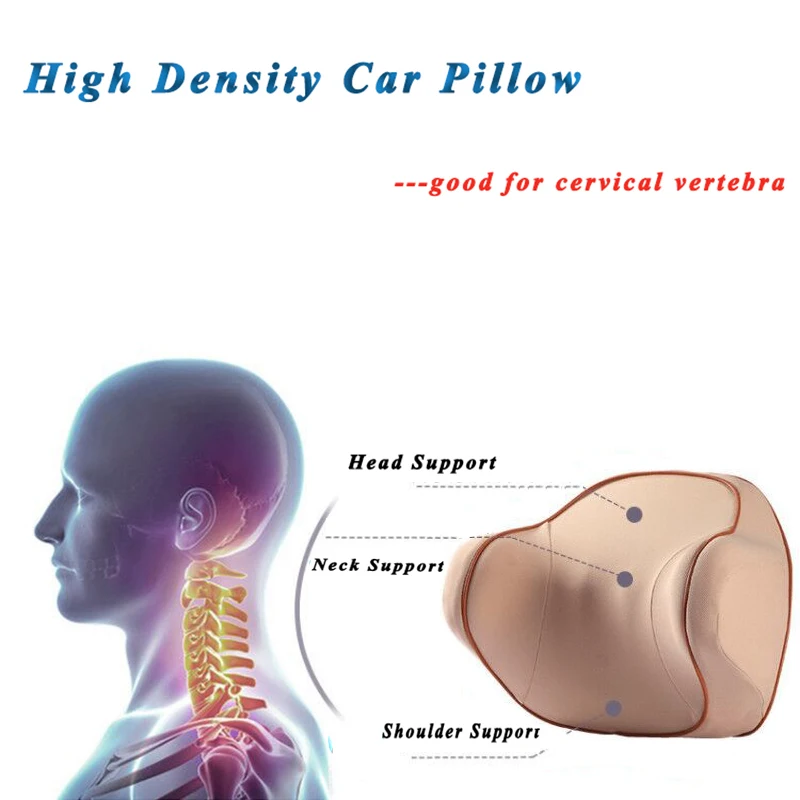 Автомобильная подушка для сиденья+ подушка для шеи Memory Foam поясничная поддержка для снятия водителя поясная боль спинка Подушка Healthcar 1 компл