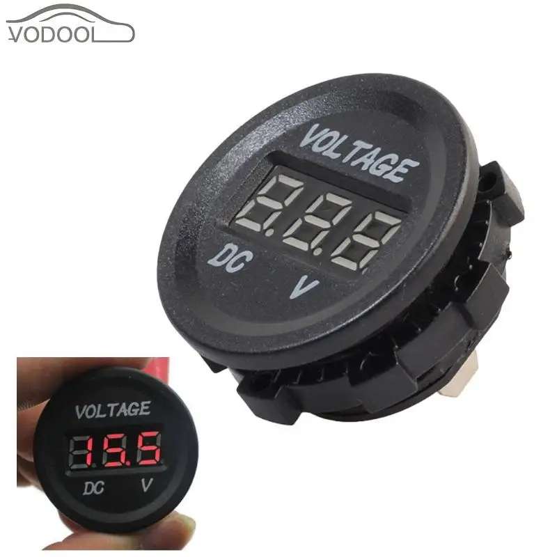 

VODOOL Car Digital LCD Display Cigarette Lighter Voltmeter Motorcycle Truck Auto Battery Real Time Voltage Meter Gauge Tester