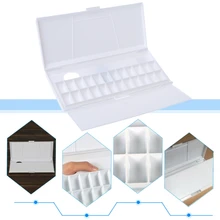 Палитра акварельных красок, 24 Сетки, профессиональная художественная пластиковая палитра, товары для рукоделия, лоток для красок