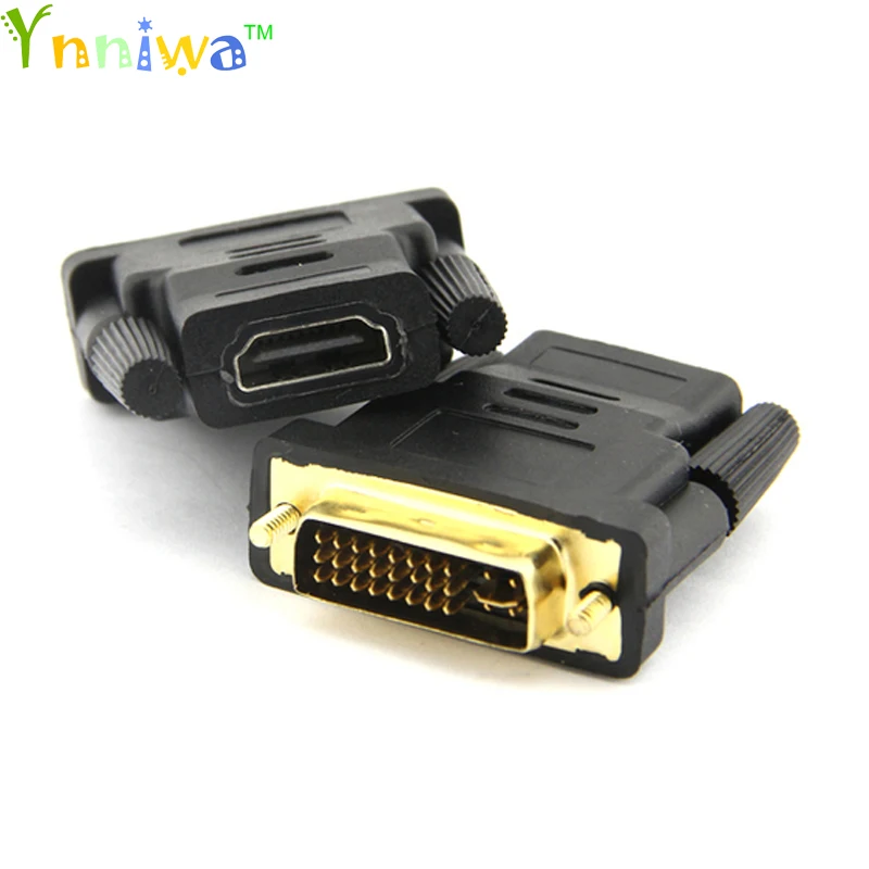 Лидер продаж переходник DVI 24 + 5 папа-мама с поддержкой HDMI-совместимый адаптер 1080P