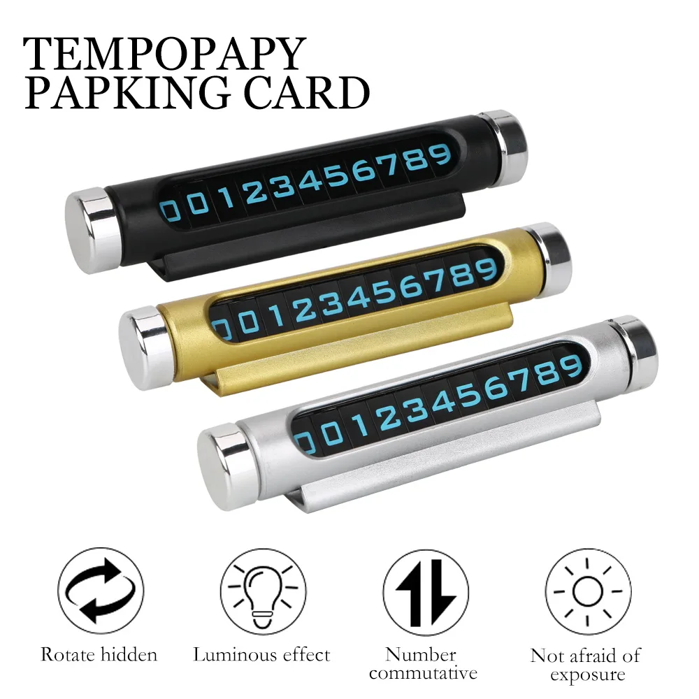 Buy Rotary Phone Number Card Temporary Parking Plate