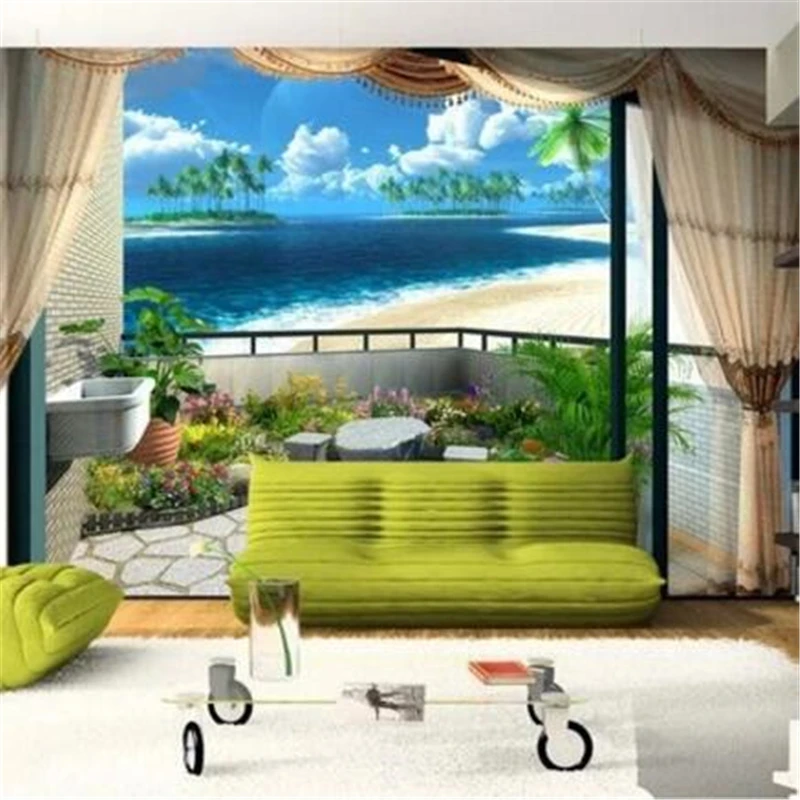 Online krijg goedkoop muur strand muurschildering aliexpress.com ... Schilderij strand woonkamer