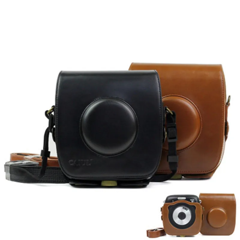 Кожаный защитный чехол для экшн камеры CAIUL Fujifilm Instax Polaroid Square SQ10 сумка на плечо
