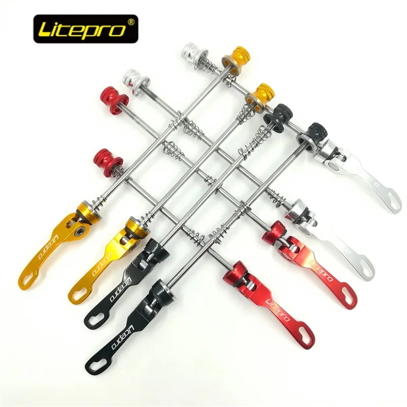 Litepro Bicycle Skewer FRONT 74mm 130mm REAR 130mm 135mm Hub Quick Release Rod Da hon Folding