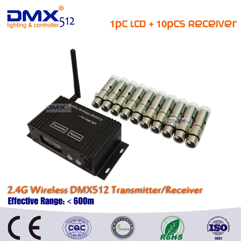 DHL Free shipping 2.4Ghz Wireless DMX Receiver/Transmitter System Lcd Display Led Lighting Stage Beam Light Dmx512 Control Box DHL Free shipping 2.4Ghz Wireless DMX Receiver/Transmitter System Lcd Display Led Lighting Stage Beam Light Dmx512 Control Box