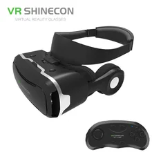 Newest 3D Glasses VR BOX with headphone Virtual Reality 3D Video Glasses VR helmet for 4.5-6.0 inch iPhone/Android/Movies