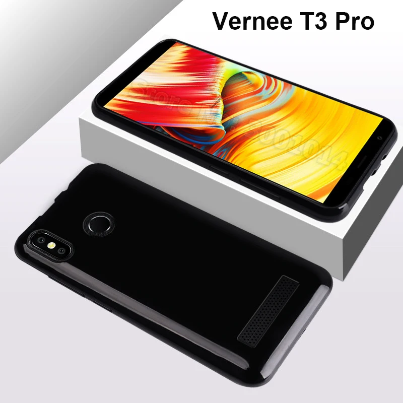 Чехол для Vernee T3 Pro Черный Защитный Мягкий силиконовый чехол из ТПУ 5 чехлы