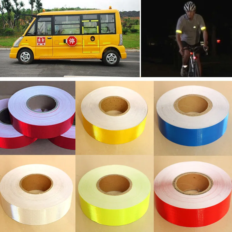 5CM*3M Reflective Safety Warning Conspicuity Tape Film Sticker